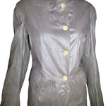 Jil Sander Grey Leather Jacket PROFILE PHOTO 2 OF 6