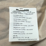 Jil Sander Grey Leather Jacket CARE TAG PHOTO 6 OF 6 