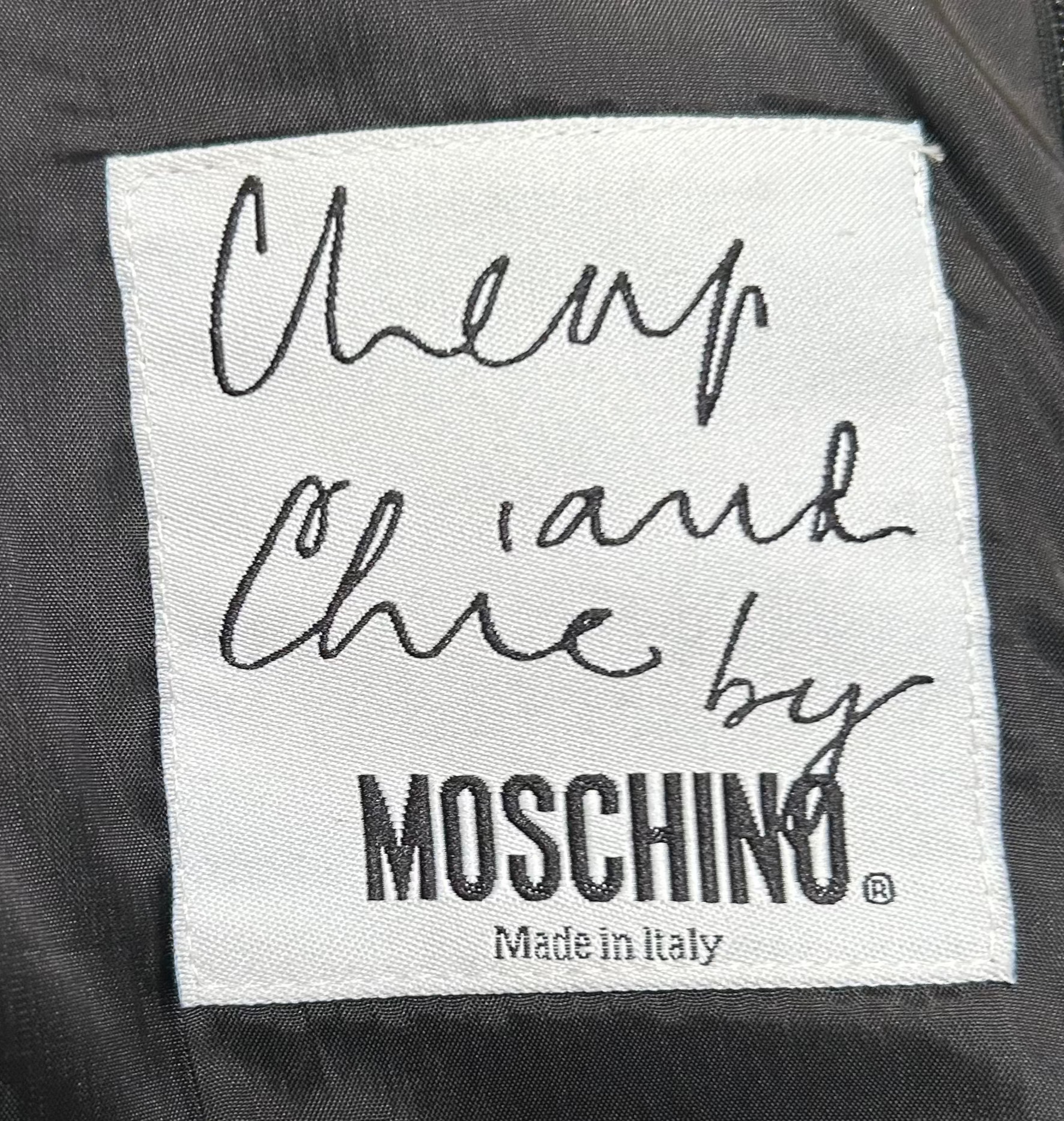 Moschino Cheap & Chic Novelty Charts Dress LABEL PHOTO 7 OF 8