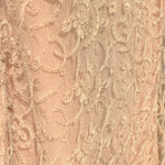 1930's Peach Lace and Silk Flutter Sleeve Dressing Gown LACE