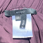 Gucci by Tom Ford F/W 2001 Eggplant Jersey Ruched Skirt, label