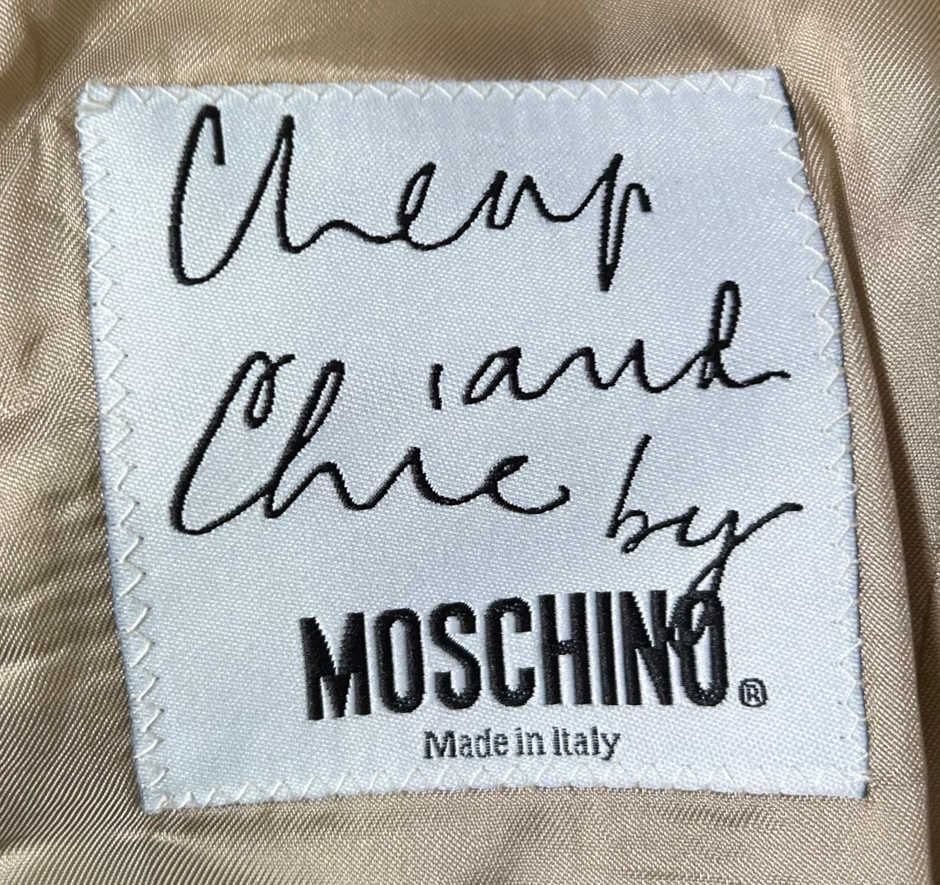 Moschino Cheap & Chic Olive Oyl Illustrated Jacket LABEL PHOTO 6 OF 8