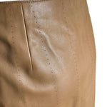 Akris Tan Leather Skirt DETAIL PHOTO 2 OF 4