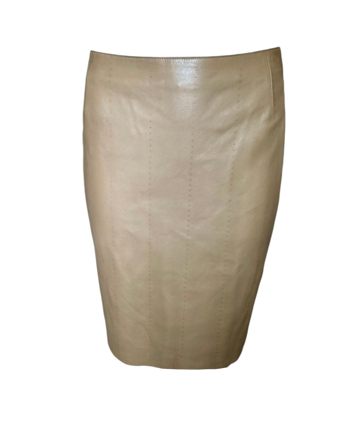 Akris Tan Leather Skirt PHOTO 1 OF 4