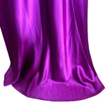 Bellville Sassoon Jewel Tone Purple Partial-Bias Cut Silk Gown BACK TRAIN MARKS FLAT PHOTO 9 OF 11