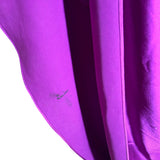 Bellville Sassoon Jewel Tone Purple Partial-Bias Cut Silk Gown INNER STAIN ON TRAIN INTERIOR 10 OF 11