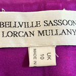 Bellville Sassoon Jewel Tone Purple Partial-Bias Cut Silk Gown LABEL PHOTO 11 OF 11