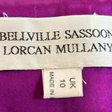 Bellville Sassoon Jewel Tone Purple Partial-Bias Cut Silk Gown LABEL PHOTO 11 OF 11