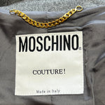 Moschino Couture 1990's Grey "Secret Desire" Skirt Suit, label