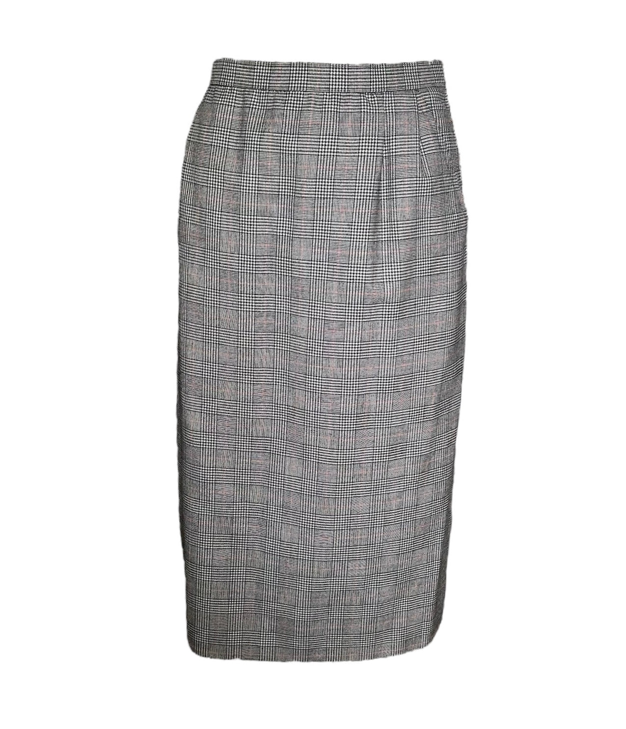 Yves Saint Laurent 80s Houndstooth Suit/Skirt Ensemble SKIRT PHOTO 5 OF 7