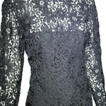 Yves Saint Laurent 1990s Black Guipure Haute Couture Lace Blouse PROFILE PHOTO 3 OF 6