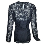 Yves Saint Laurent 1990s Black Guipure Haute Couture Lace Blouse BACK PHOTO 2 OF 6