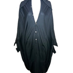 Junya Watanabe Comme Des Garcons F/W 2008 Black Wool Cocoon Dress OPEN FRONT PHOTO 4 OF 8