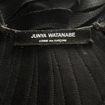 Junya Watanabe Comme des Garcons 2014 Black Sequined Wool and Mesh Patchwork Jacket, label