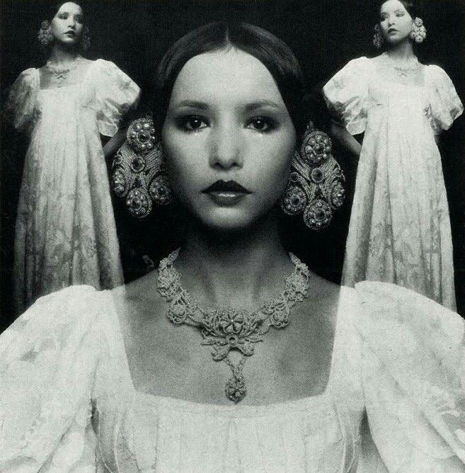 Thea Porter by Jim Lee, Vogue UK, 1971