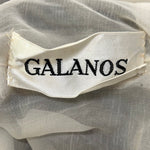 Galanos Incredibly Beaded Flower Ensemble with Maxi Silk Skirt LABEL PHOTO 10 OF 12