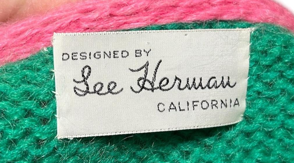 1950s Lee Herman 3-Piece Novelty Golf Ensemble Outfit with Knit Sweater LABEL PHOTO 11 OF 12