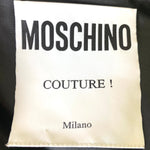 Moschino Couture SS 2016 Neon Sign Novelty Print Silk Gown LABEL