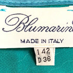2000s Blumarine Blue Sequin Cocktail Mini Dress, label