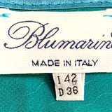 2000s Blumarine Blue Sequin Cocktail Mini Dress, label