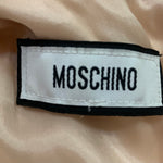 2000s Moschino Pale Pink Pearl Collar Necklace Shift Dress, label
