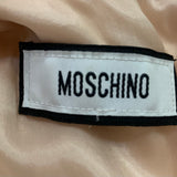 2000s Moschino Pale Pink Pearl Collar Necklace Shift Dress, label