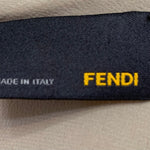 Fendi Silver Reflective Space Age Bow-Front Shift Dress LABEL