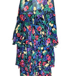 Norma Kamali Multicolor Florals Silk 2 Piece Ensemble SKIRT PHOTO 5 OF 8