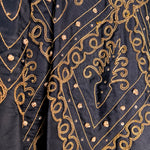 Christian Dior A/W 1954 'Mexique' Embellished Black Faille H Line Dress, detail 2