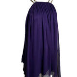 Thomas Wylde Purple Chiffon Micro Dress with Golden Chain Straps PROFILE PHOTO 2 OF 7