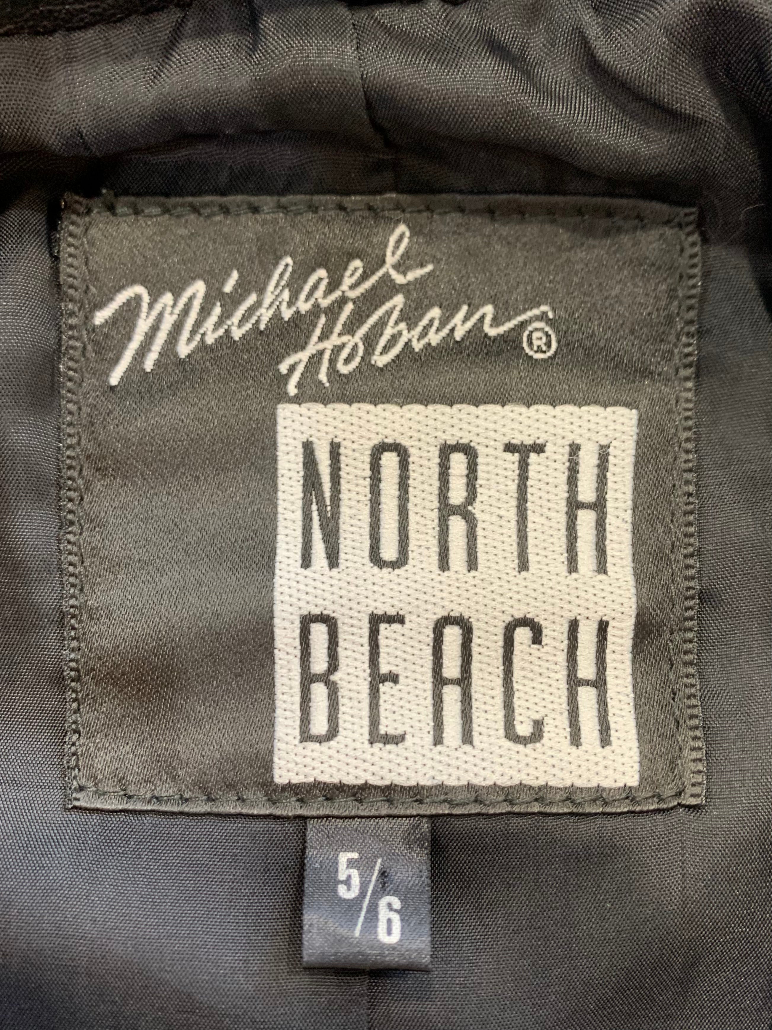 Michael Hoban North Beach Leather Fall 1991 Motorcycle Jacket with Silver and Gold Panther, label