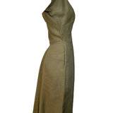 Claire McCardell Avocado Green Dress SIDE PHOTO 4 OF 7