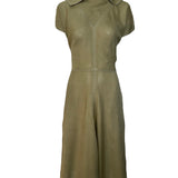 Claire McCardell Avocado Green Dress FRONT PHOTO 1 OF 7