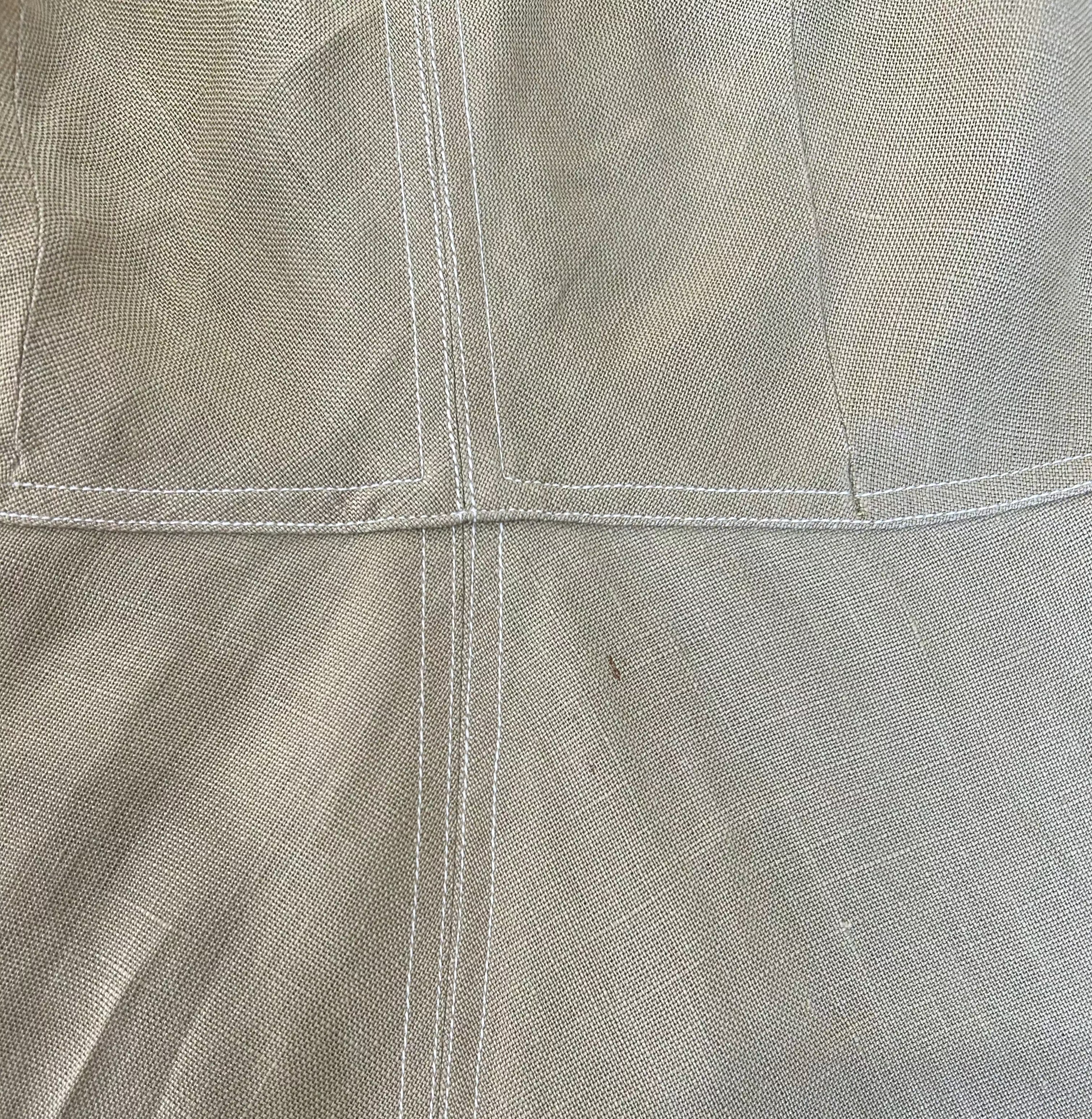 Claire McCardell Avocado Green Dress STAIN PHOTO 5 OF 7