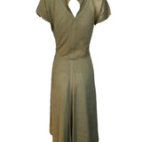 Claire McCardell Avocado Green Dress BACK PHOTO 2 OF 7