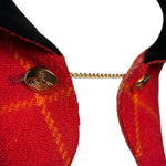 Vivienne Westwood 1994 "On Liberty" Harris Tweed Jacket BUTTON CHAIN DETAIL PHOTO 6 OF 10