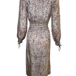 Liberty & Co 1970s Block Print Floral Dress BACK PHOTO 5 OF 8