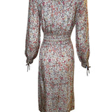 Liberty & Co 1970s Block Print Floral Dress BACK PHOTO 5 OF 8