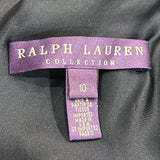 Ralph Lauren Navy Cross Halter Silk Gown LABEL PHOTO 6 OF 6