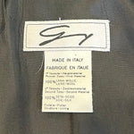 Genny Silk Green Lapel Suit Dress with Golden Detail LABEL PHOTO 7 OF 7