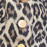 Jean Paul Gaultier S/S 1989 Leopard Print Denim Dress, buttonhole mending