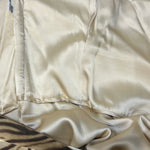Shawn Ray Fons 2000's Brown Tiger Print Strapless Silk Gown, lining 2