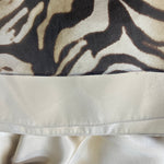 Shawn Ray Fons 2000's Brown Tiger Print Strapless Silk Gown, lining