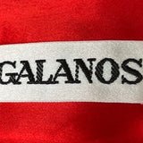 Galanos Multicolor 1990s Red Silk Jacquard Gown LABEL 5 of 5