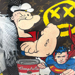 Louis Vuitton x Phillip Karto 2020s Pop Art Painted Monogram Keepall 45, Popeye