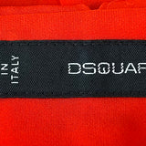 DSquared2 2000s Bright Red Silk Peek-a-Boo Bodice with Dramatic Back Cocktail Dress LABEL PHOTO 6 OF 6