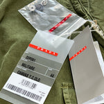 Prada 2000's Army Green Belted Cargo Pants, tags