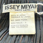 Issey Miyake Micro-Pleated Black & Brown Jacket/Skirt Ensemble SKIRT LABEL PHOTO 9 OF 9