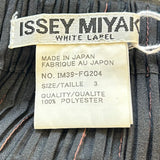 Issey Miyake Micro-Pleated Black & Brown Jacket/Skirt Ensemble SKIRT LABEL PHOTO 9 OF 9