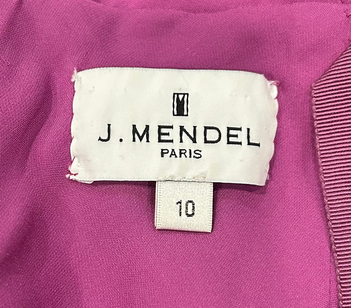 J. Mendel Magenta Bias-Cut 30s Style Silk Gown LABEL PHOTO 7 OF 8